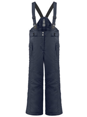 Детские брюки на лямках для девочки синие - фото 1