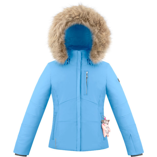 Детская куртка для девочки W20-0802-JRGL/A (искусственный мех) - фото 1