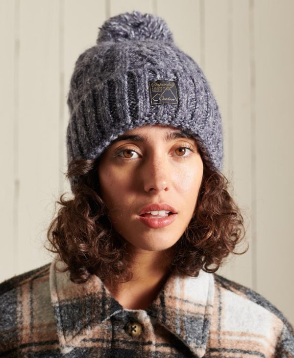 Женская шапка Tweed cable - фото 3