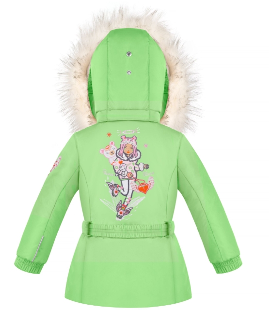Детская куртка для девочки 295577 paradise green (иск. мех) - фото 2