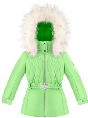 Детская куртка для девочки 295577 paradise green (иск. мех) - фото 5
