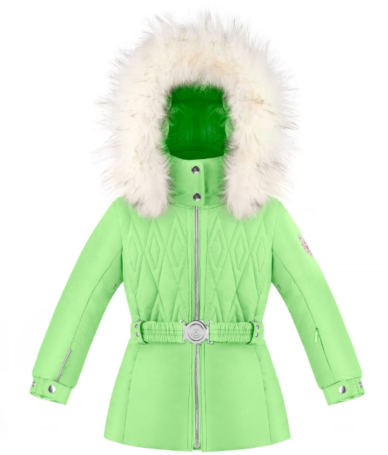 Детская куртка для девочки 295577 paradise green (иск. мех) - фото 1