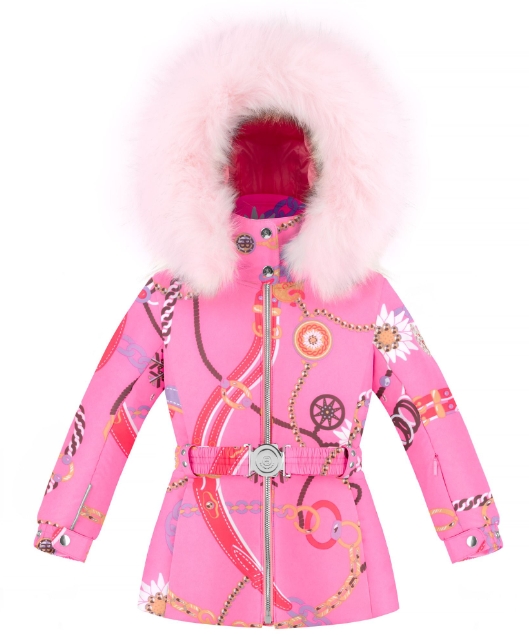 Детская куртка для девочки 295579 jewelry glory pink (иск. мех) - фото 1