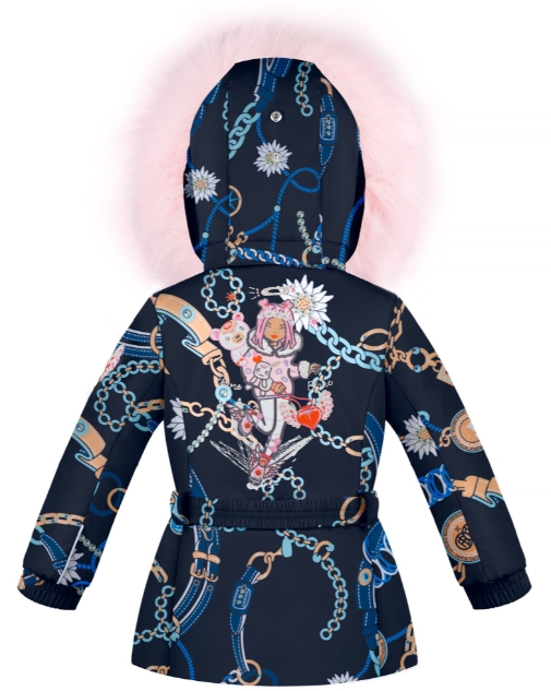 Детская куртка для девочки 295579 jewelry gothic blue (иск. мех) - фото 2