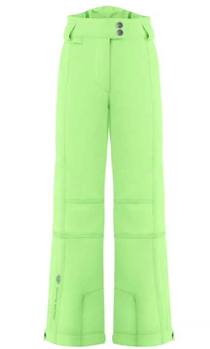 Детские брюки стрейч для девочки светло-зеленые - фото 1