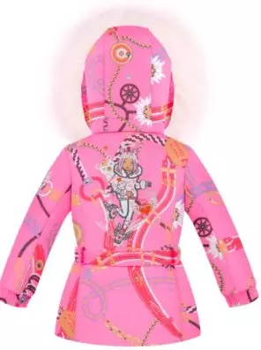 Детская куртка для девочки 295579 jewelry glory pink (иск. мех) - фото 18
